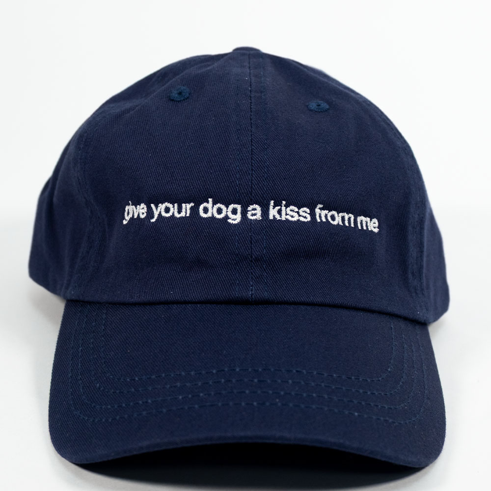 Give Your Dog a Kiss From Me Cap - Navy - Image 3