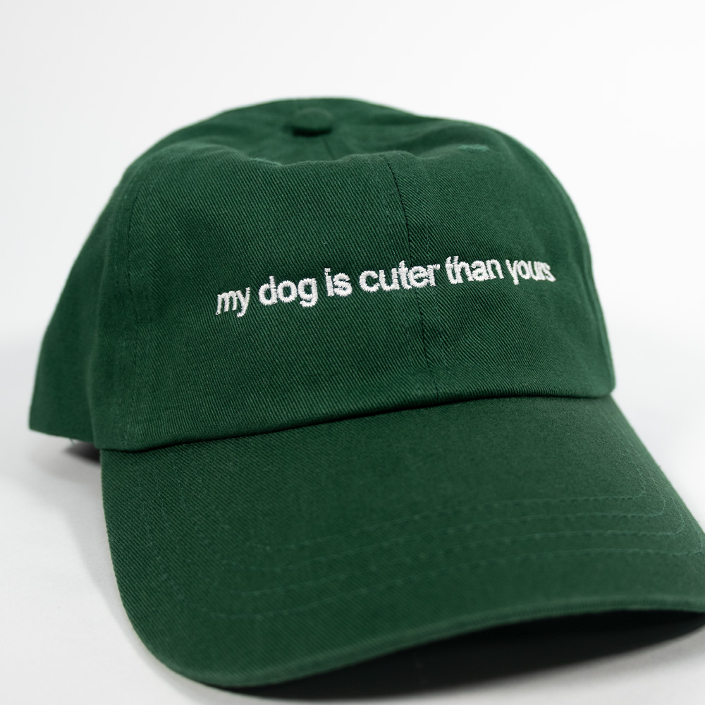My Dog Is Cuter Than Yours Cap - Green - Image 3