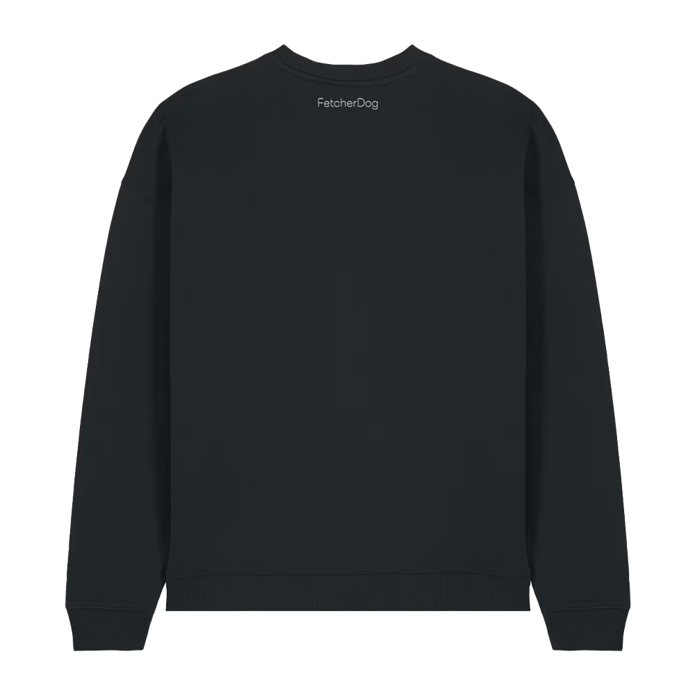 Sorry I'm Late, I Saw a Dog Sweatshirt - Black - Image 3