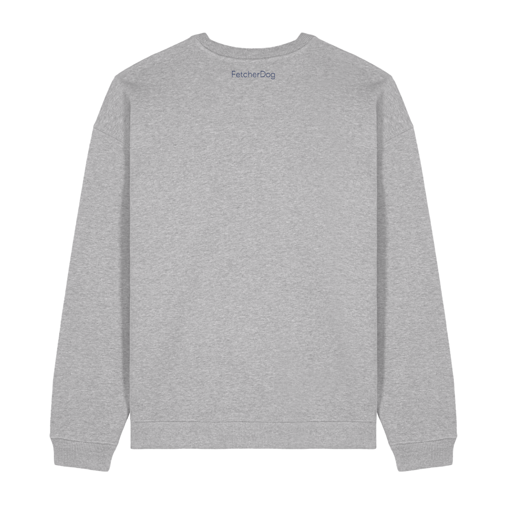 Sorry I'm Late, I Saw a Dog Sweatshirt - Grey - Image 3