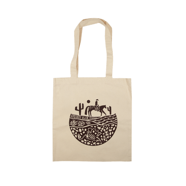 Appaloosa Woodblock Tote Bag - Natural