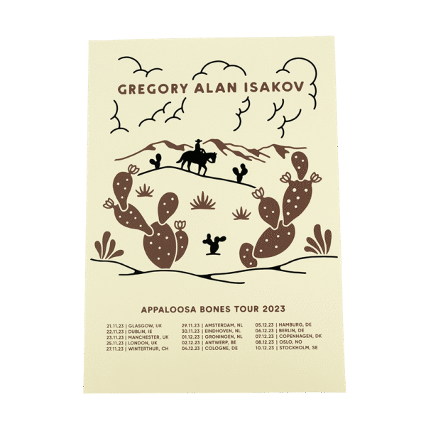 Appaloosa Bones EU/UK Tour Poster 2023 - A2