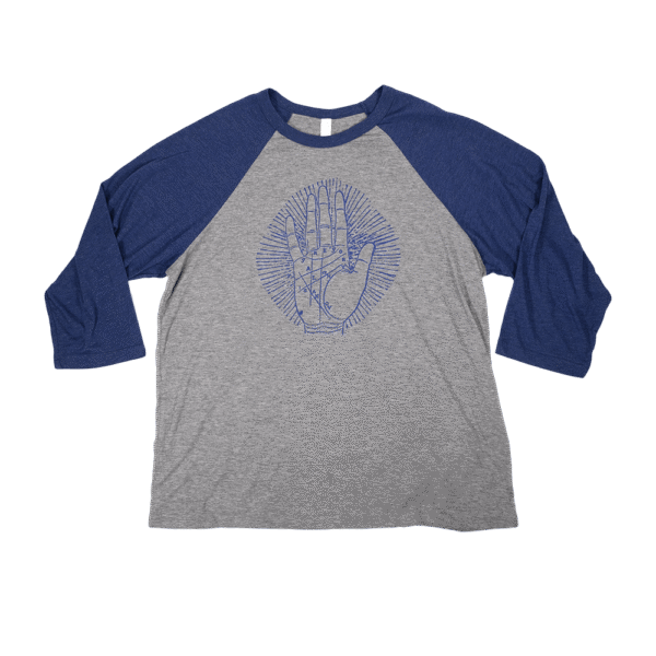 Palm Baseball Tee - Grey/Navy
