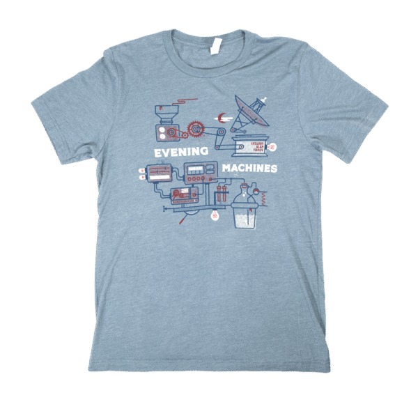 Evening Machines Tee - Blue