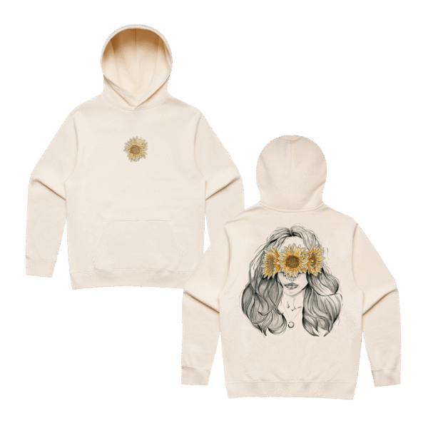 Sunflower Hoodie - Ecru