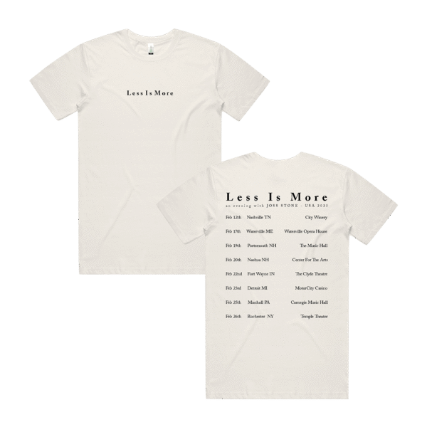 Less is More Feb 25 Tour Tee - Bone