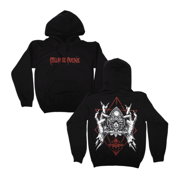 Ouija Moth Hoodie - Black