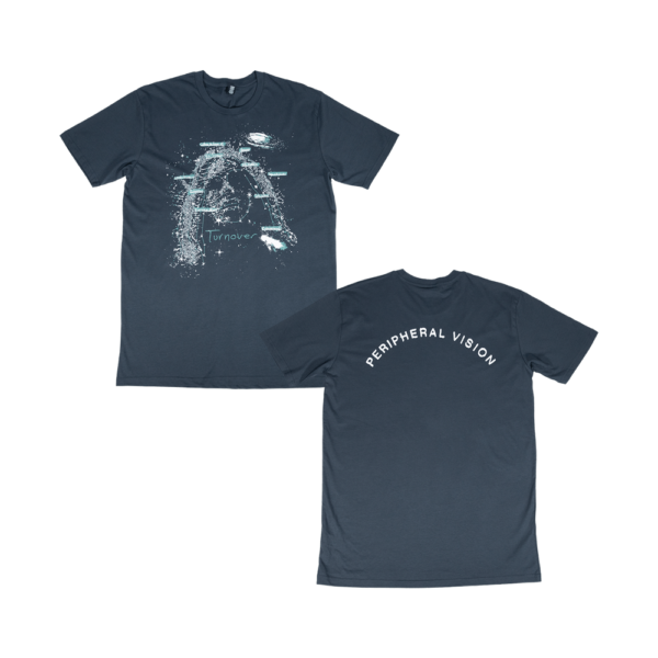 Peripheral Vision Tracklist Tee - Petrol Blue