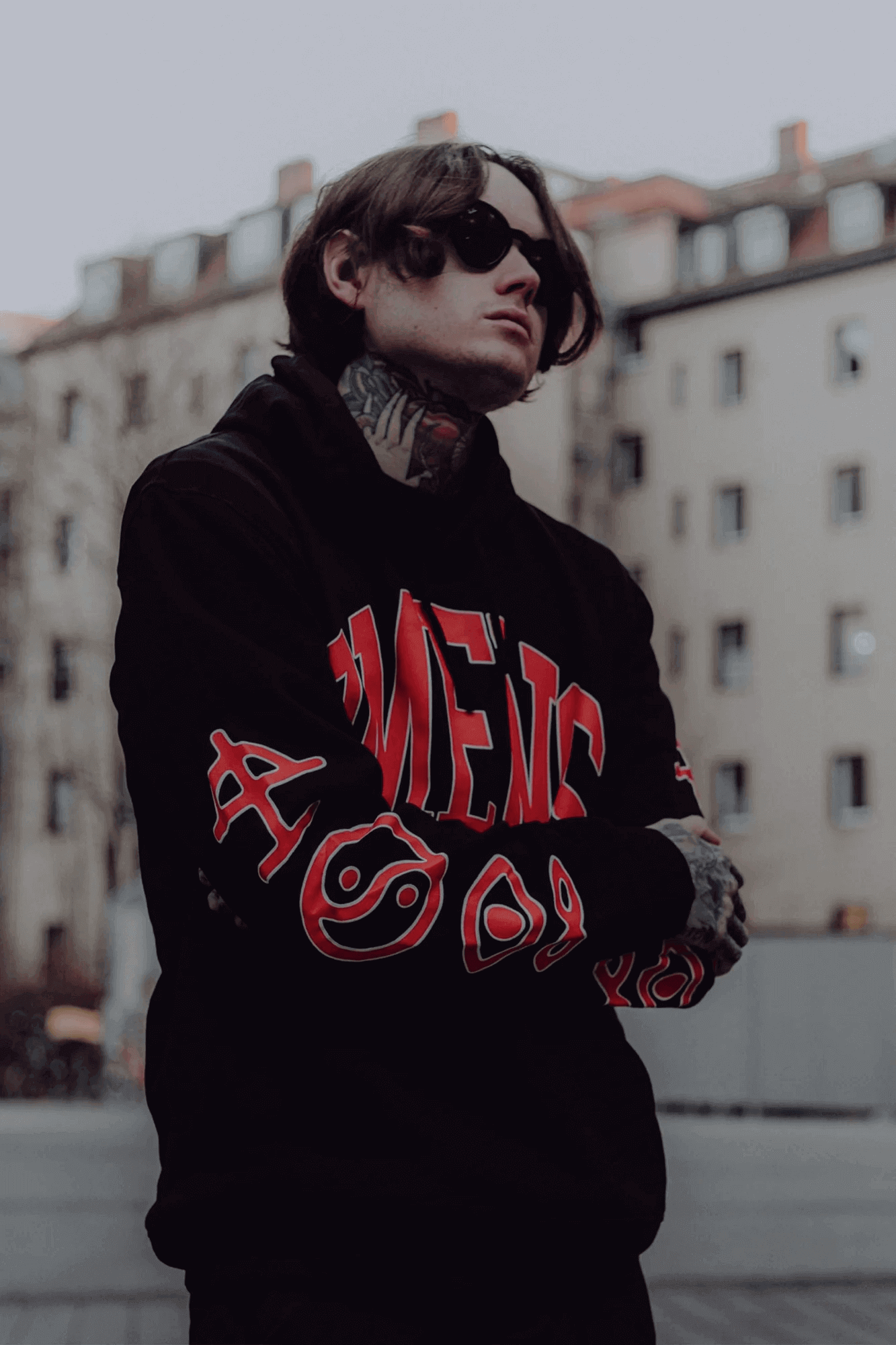 Omens Varsity Hoodie - Black